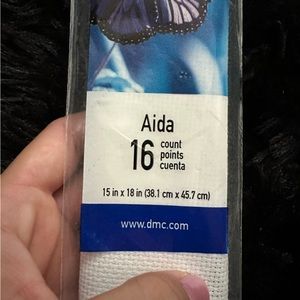 DMC Charles Craft Silver Standard Aida 16 Count NWT Cross Stitch Fabric White